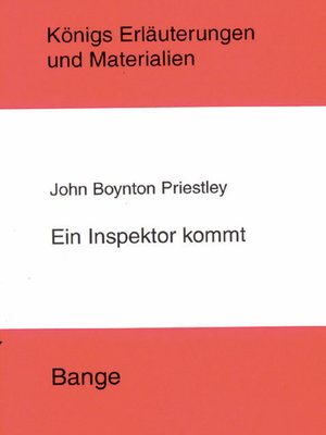 cover image of Ein Inspektor kommt (An Inspector Calls). Textanalyse und Interpretation.